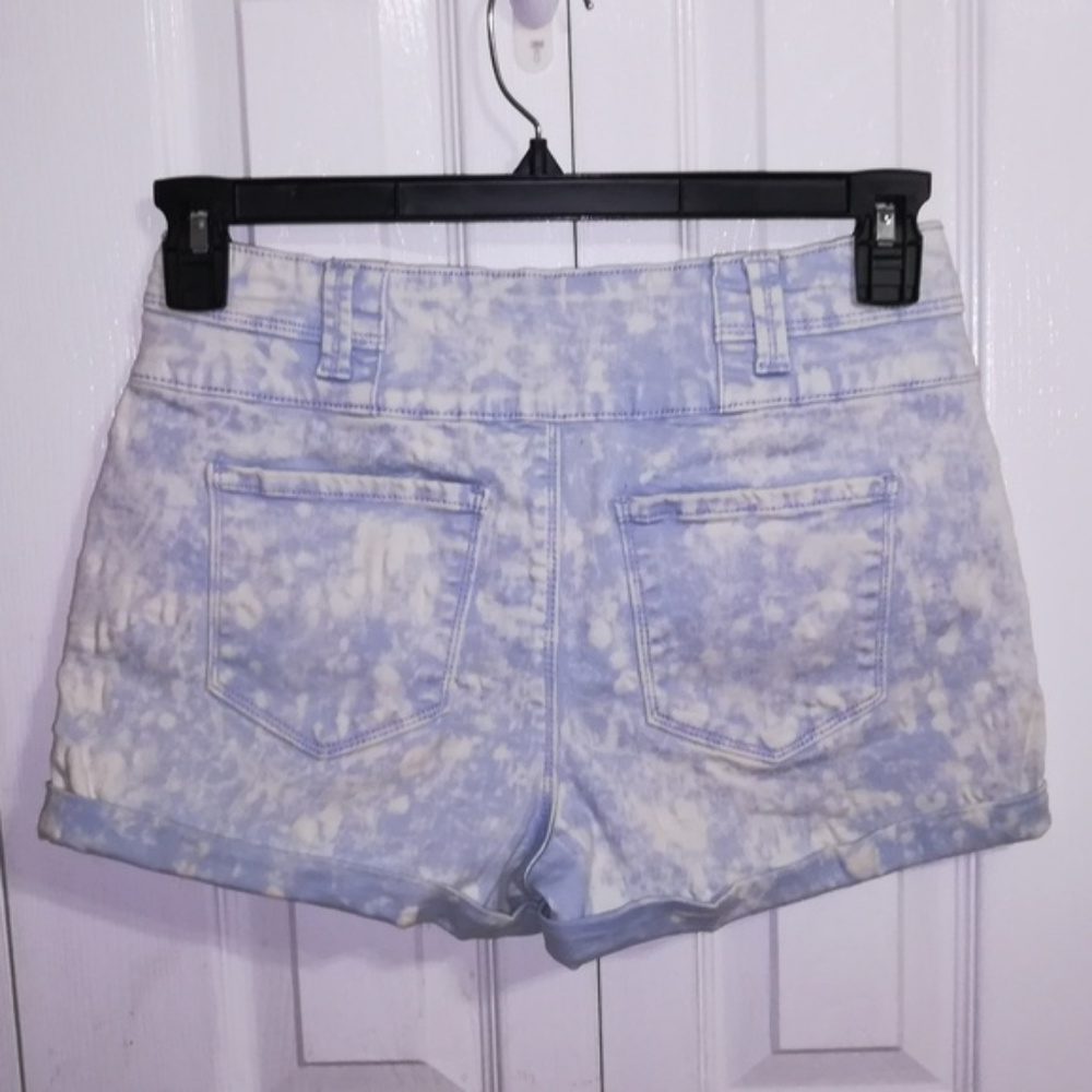 Love Fire acid washed button fly shorts - Picture 3 of 3
